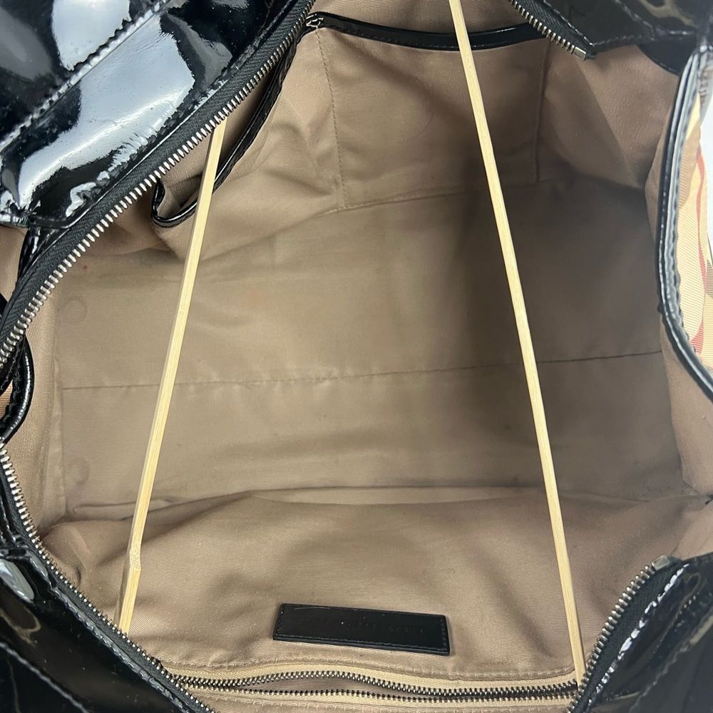 Burberry Ashmore Super Nova Check Patent Leather Bag - Picture 12 of 16